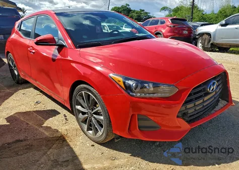 2019 Hyundai Veloster Base z USA, uszkodzony, nr VIN KMHTG6AF8KU013696